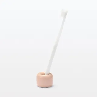 【MUJI 無印良品】白磁牙刷架/1支用/粉紅 約直徑4x高3cm