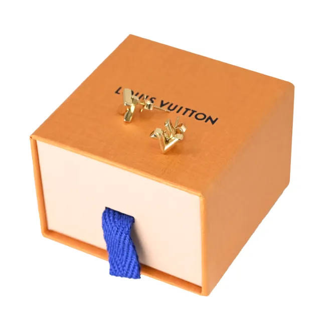 【Louis Vuitton 路易威登】LV M01621 GO-14 經典品牌字母LOGO造型針式耳環(現貨)