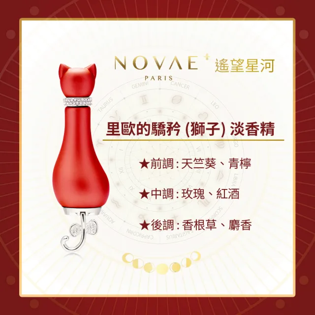 【Novae Plus 法國楉薇】里歐的驕矜獅子淡香精小香12ml(專櫃公司貨)