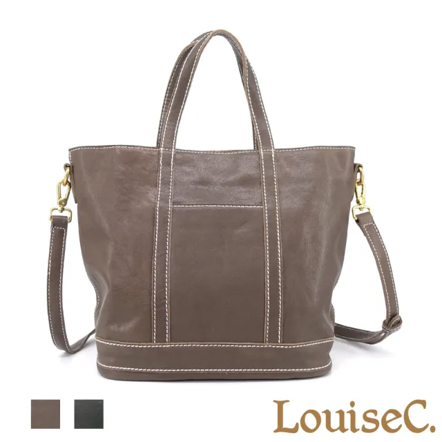 【LouiseC.】Tree House 個性水晶植鞣革牛皮 托特TOTE 手提斜背真皮包 2色 真皮包包 YS27013