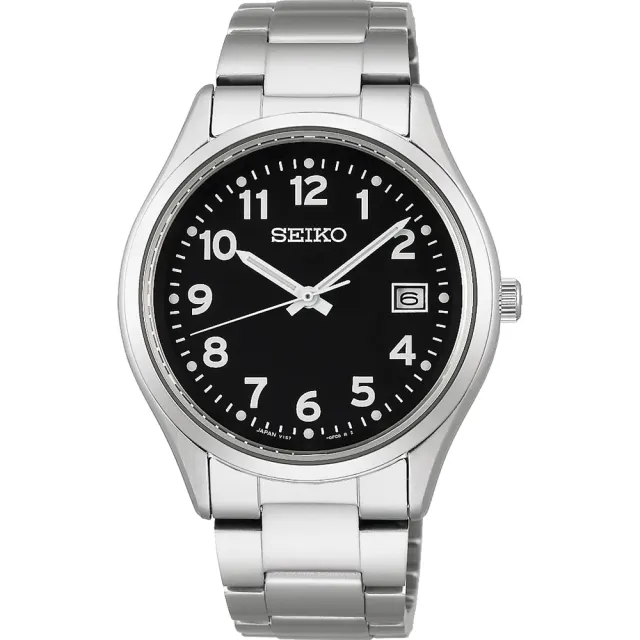 【SEIKO 精工】SOLAR太陽能 經典大三針數字手錶 石英錶38.7mm(SBPX155J / V157-0DX0D)