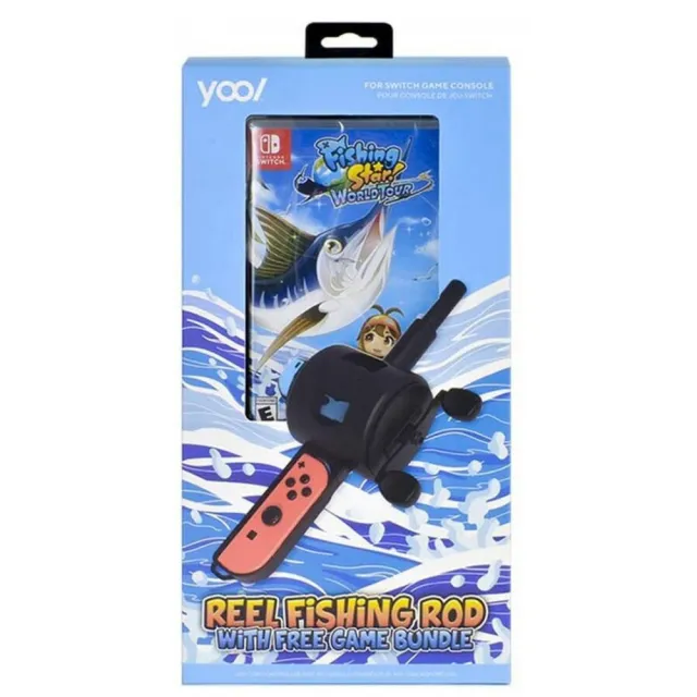 【Nintendo 任天堂】NS Switch 釣魚明星 世界巡迴賽 釣竿同捆組 外文封面(中文版)