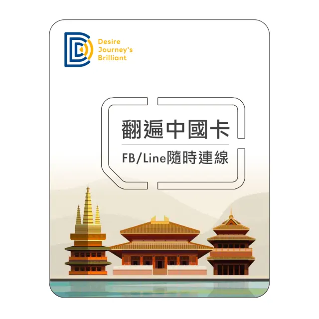 【DJB SIM】翻遍中國卡-中國5天 無限流量吃到飽不降速 上網SIM卡(免翻牆 免設定)