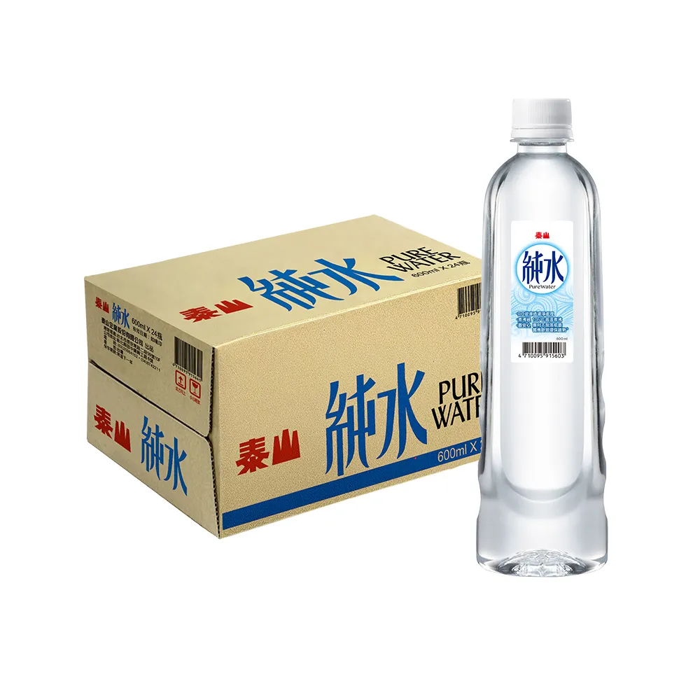 【泰山】純水600mlx24入/箱