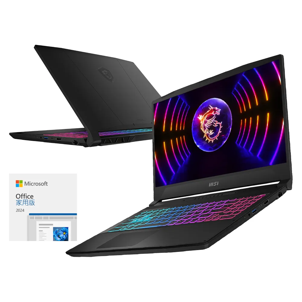 【MSI】office 2024★15.6吋i5獨顯RTX4060電競筆電(Katana 15/i5-13420H/16G/1TSSD/W11/B13VFK-1471TW)