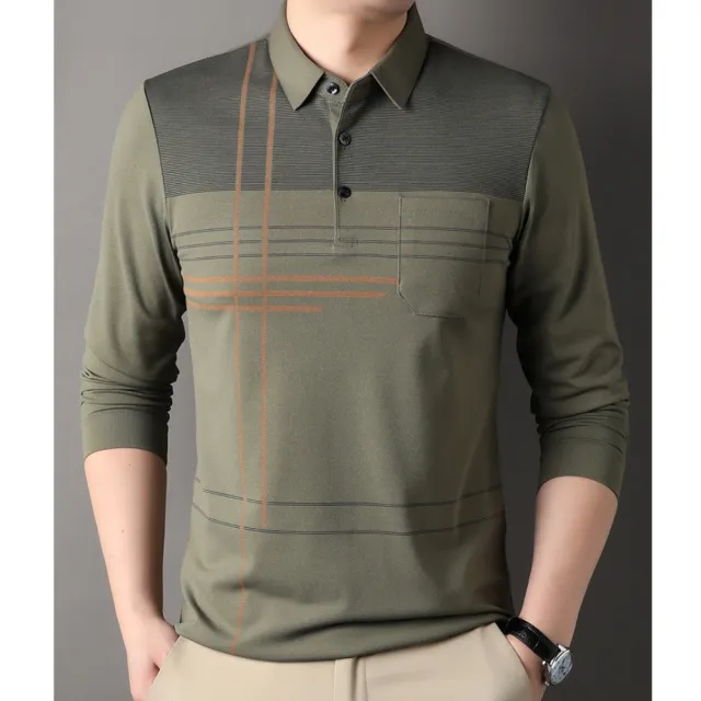 【J.Malo】冬季簡約風長袖polo衫(polo衫 長袖polo衫 男長袖polo衫 精緻刺繡 舒適棉質)