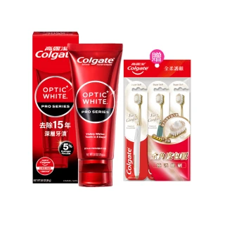 【Colgate 高露潔】OPTIC WHITE光感．白 5% Pro Series瞬白牙膏85g(牙齒美白/去除15年牙漬)