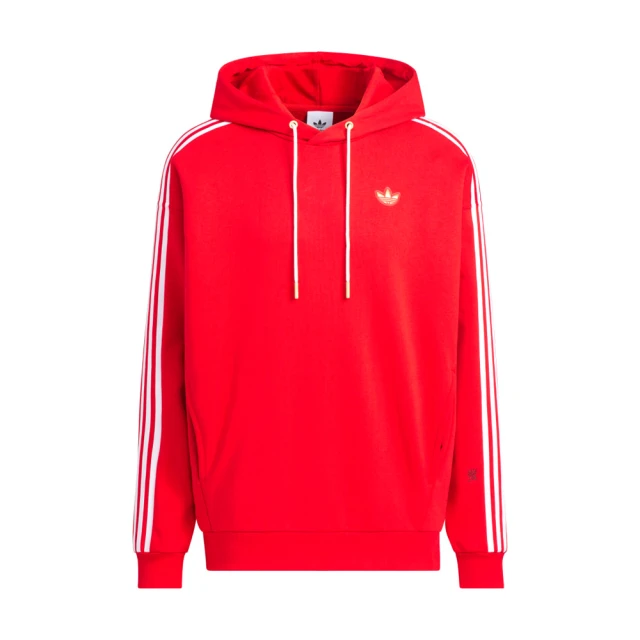 adidas 愛迪達 LNY New Hoodie 男女款 紅色 運動 連帽T 寬鬆 長袖 KA0820