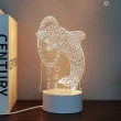 【A-ONE 匯旺】3D雕刻壓克力夜燈 地球 小夜燈 LED底座 臥室燈 生日禮物 聖誕節