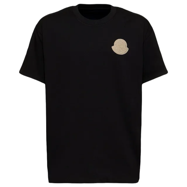 【MONCLER】男款 品牌LOGO 雙面兩穿短袖T恤-黑色/深藍色(S號、M號、L號、XL號)