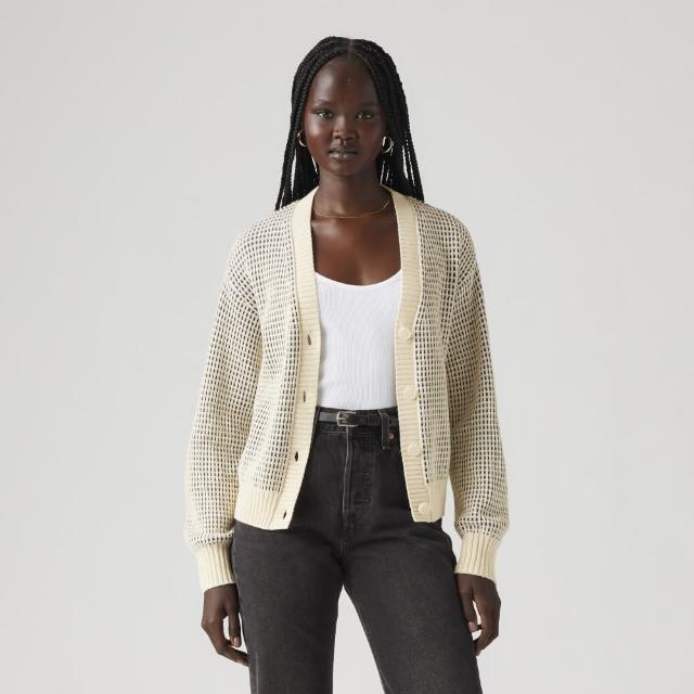 【LEVIS】女款 女款針織罩衫外套 熱賣單品 A8728-0009