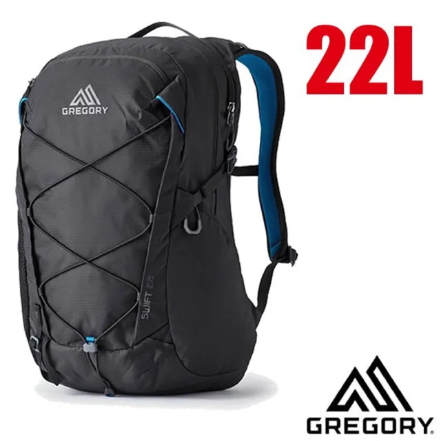 【Gregory】女 SWIFT 22L 多功能健行登山背包/休閒背包.網狀透氣背包(141345-5329 異域黑)
