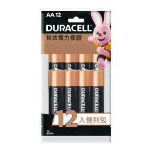 【DURACELL】金頂 鹼性電池-4號AAA(8+4袋裝)