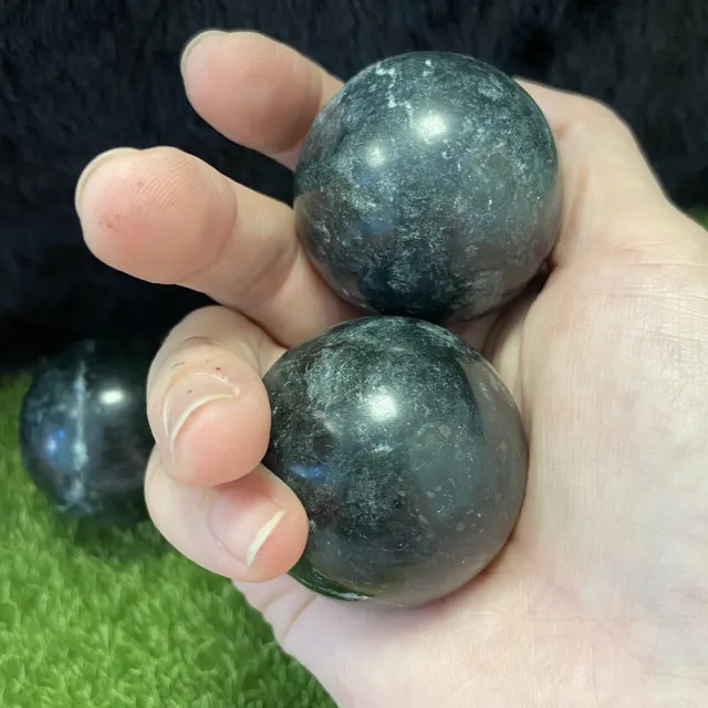 【Cozy 世界水晶原礦與茶】藥王石球 4cm把玩 無球座 10-1(平衡情緒與健康的天然靈性寶石)