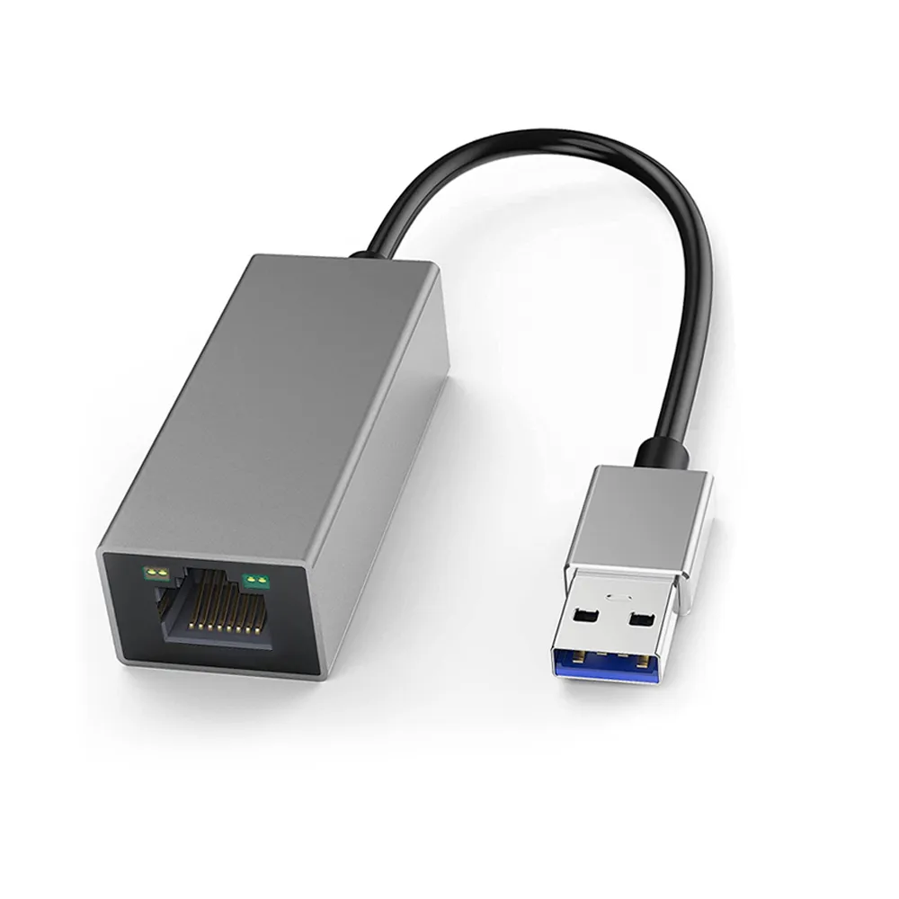 【ZA喆安】USB HUB轉接集線器(支援USB 3.2 to RJ45 1Gbps千兆乙太網路卡 適用MacBook/平板/筆電轉接網路卡)