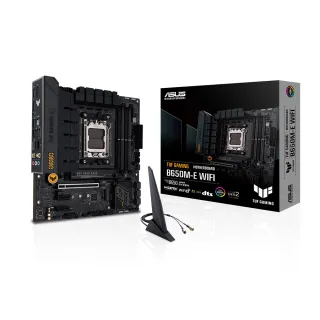 【ASUS 華碩】TUF GAMING B650M-E WIFI DDR5 主機板+AMD R5 7500F MPK 裸裝 含風扇 6核 12緒(M+C組合包)