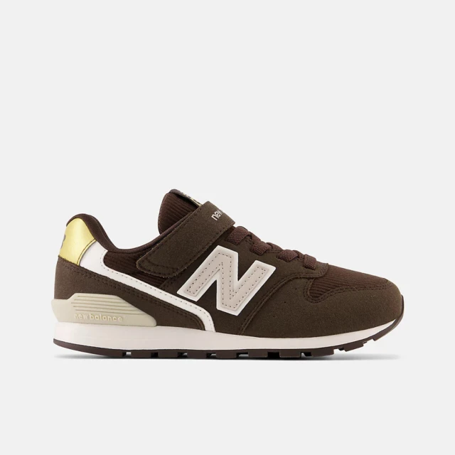 NEW BALANCE 996 中大童 運動休閒鞋 寬楦 舒適 穿搭 魔鬼氈 咖啡(YV996JL3)