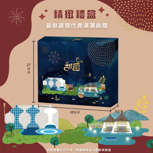 【甜園】年節禮盒 A款x3盒 無糖葡萄乾+帶殼核桃(過年零嘴 帶殼核桃 葡萄乾 伴手禮 年節送禮 過年禮盒)