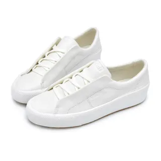 【Keds】REMI 時尚風潮皮革免綁帶套入式休閒鞋-白(9234W137899 WH67322)