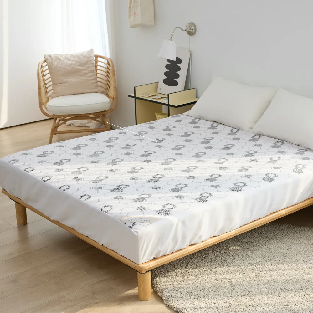 【A-nice】100%真防水石墨烯透濕透氣防螨抗菌床包式加高保潔墊(單人/雙人/加大 防護系列)