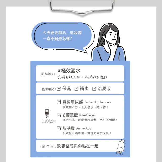 【Neogence 霓淨思】跑趴超貼妝極效涵水面膜4片/盒-2入