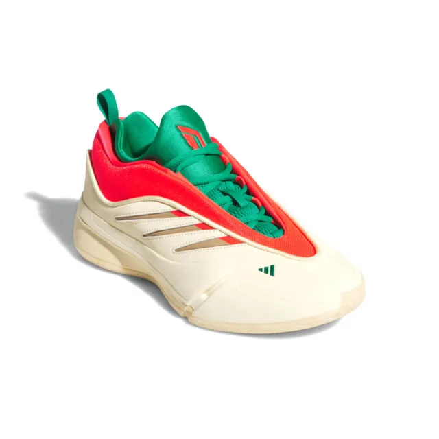 【adidas 愛迪達】Dame 9 男鞋 米白紅綠色 運動 小李 實戰 里拉得 包覆 緩震 籃球鞋 JH6627