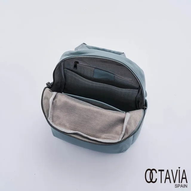 【OCTAVIA 8】雙11 OCTAVIA8 真皮- 童心粉彩系列 大人氣牛皮後背包 - 完美淡藍(OCTAVIA 8 真皮新
