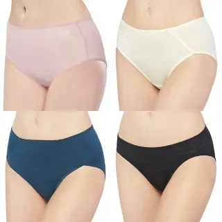 【Swear 思薇爾】3件組日日春系列M-XXL素面低腰/中腰/高腰三角女內褲(同色三件)