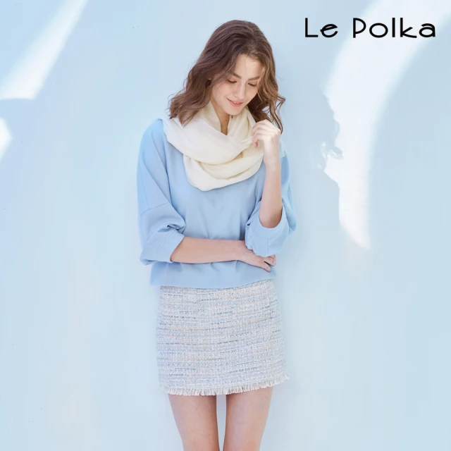 Le Polka 優雅小香風膝上短裙-女(套裝 裙裝 分開拆賣)