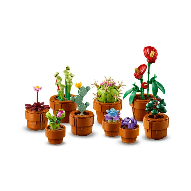 【LEGO 樂高】Botanicals 10329 迷你盆栽(居家擺飾 禮物 DIY 玩具 積木 送禮推薦)