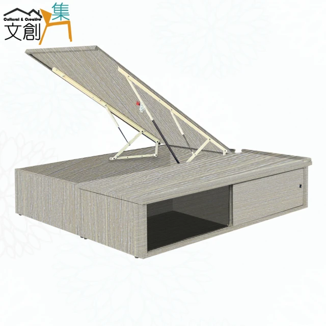 文創集 艾柏3.5尺單人三拉門收納床底(九色可選)優惠推薦