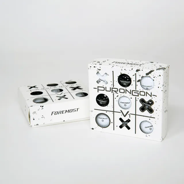 【Foremost】ProTourX3 PuRonGon V1 三層球 高爾夫球 9入(黑球 白球 色球 超遠距)