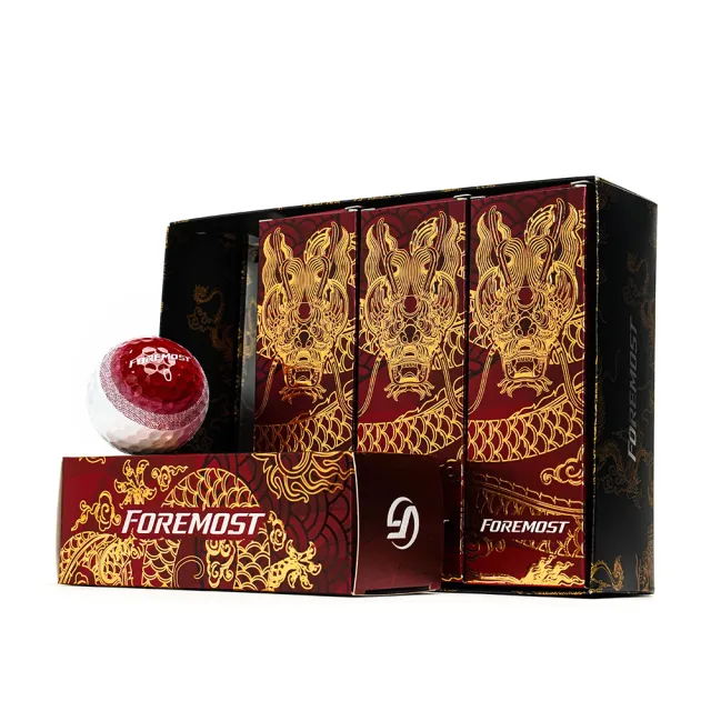 【Foremost】ProTourX3 紅白雙煞 三層球 高爾夫球 12入(色球 白球 超遠距)