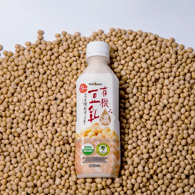 【TOPMOST 統洋】有機有糖濃豆乳(360ml*12入/箱)