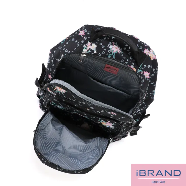 【iBrand】雙11 簡約超輕盈尼龍口袋後背包(喵星花園)