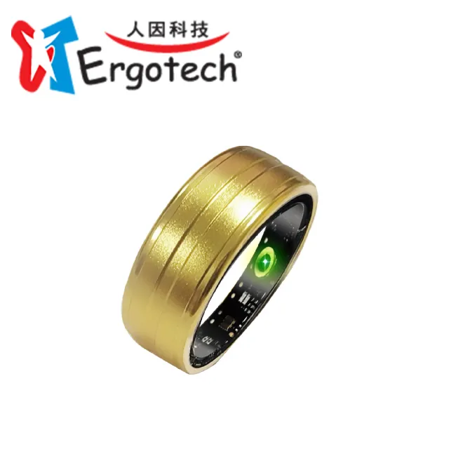 【Ergotech 人因科技】SR10 藍牙智慧健康指環 澄黃金(智慧戒指/智能戒指)