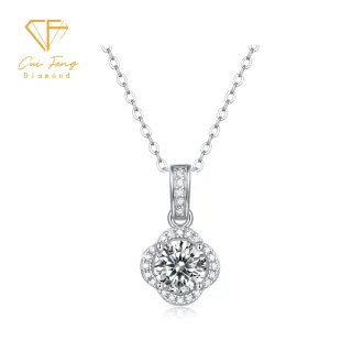 【CF Diamond】項鍊 莫桑鑽《浪漫捧花》(雙11 1克拉   鑽石 項鏈  生日禮物 求婚)