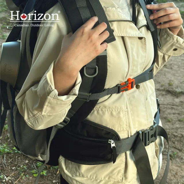 【Horizon 天際線】Outdoor極限探索登山後背包 60L(贈防雨罩/大容量/舒適減壓/雙開口主倉/耐磨防潑水)