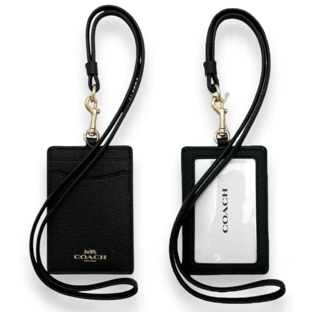 【COACH】識別證 掛帶 票卡夾 多色可挑 PVC 防刮皮革 證件套(CH713 57311 57311 63274)