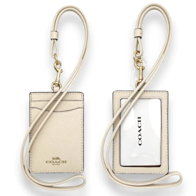 【COACH】識別證 掛帶 票卡夾 多色可挑 PVC 防刮皮革 證件套(CH713 57311 57311 63274)