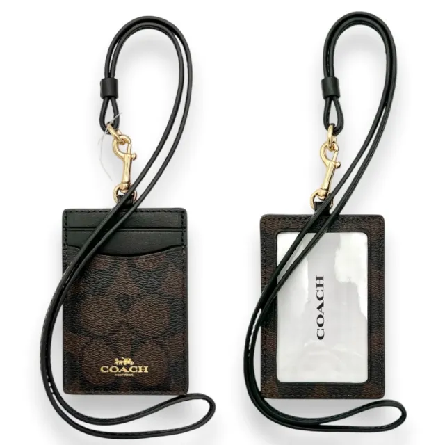 【COACH】識別證 掛帶 票卡夾 多色可挑 PVC 防刮皮革 證件套(CH713 57311 57311 63274)