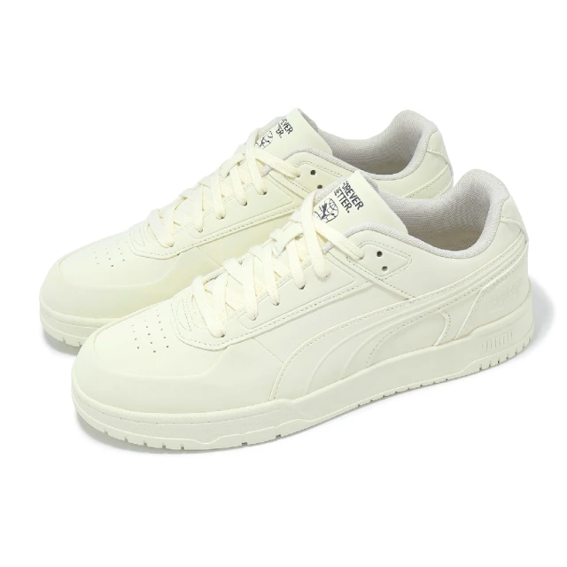 PUMA 休閒鞋 RBD Game Low Pure Better 男鞋 米白 皮革 低筒 緩衝 板鞋(400401-01)