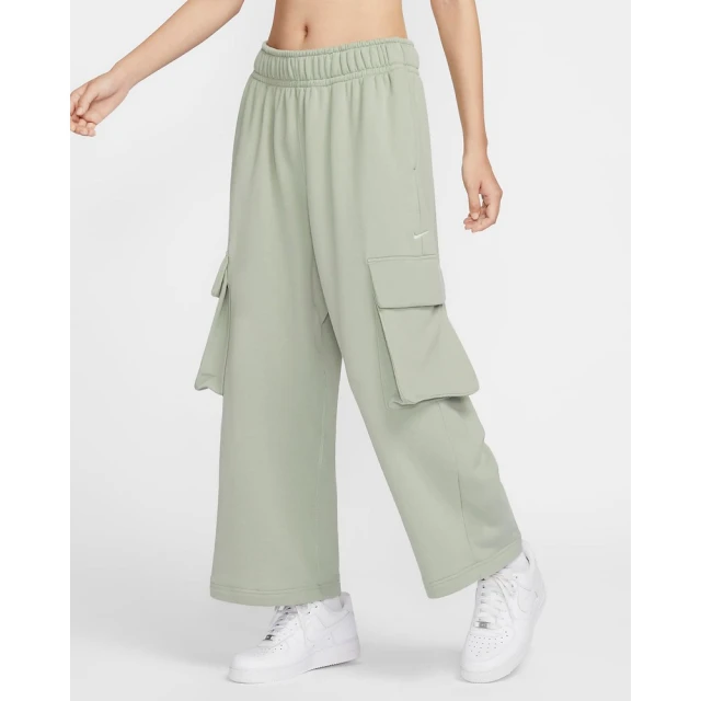 NIKE 耐吉 長褲 棉褲 運動褲 休閒褲 工裝褲 女款 AS W NSW DANCE OH FLC PANT 綠色(FV7513370)