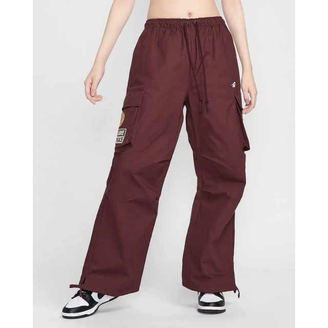 NIKE 耐吉 長褲 休閒褲 工裝褲 女款 AS W NSW DANCE CARGO PANT GCEL 紅色(HQ4749652)