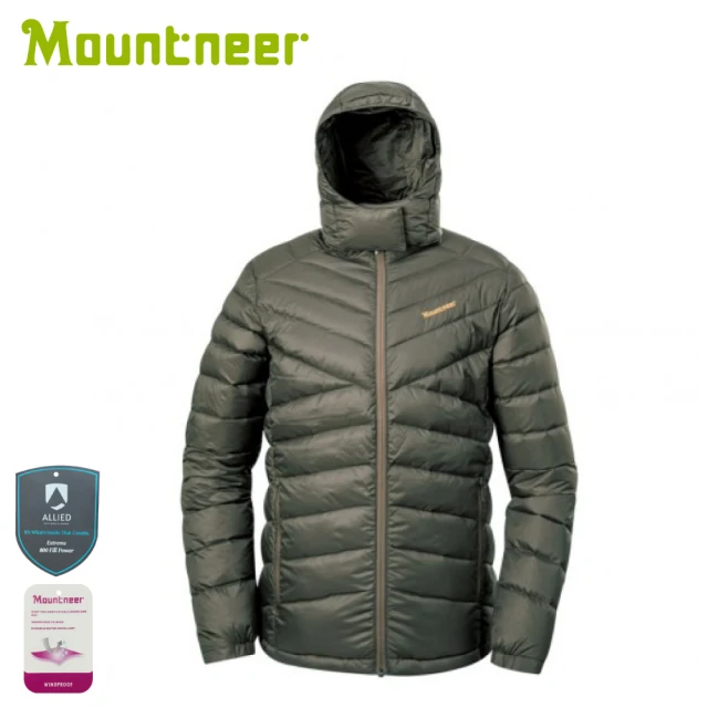 Mountneer 山林 男 800FP 鵝絨外套《墨綠》52J01/登山/羽絨外套/防寒外套/防潑水/防風(悠遊山水+)