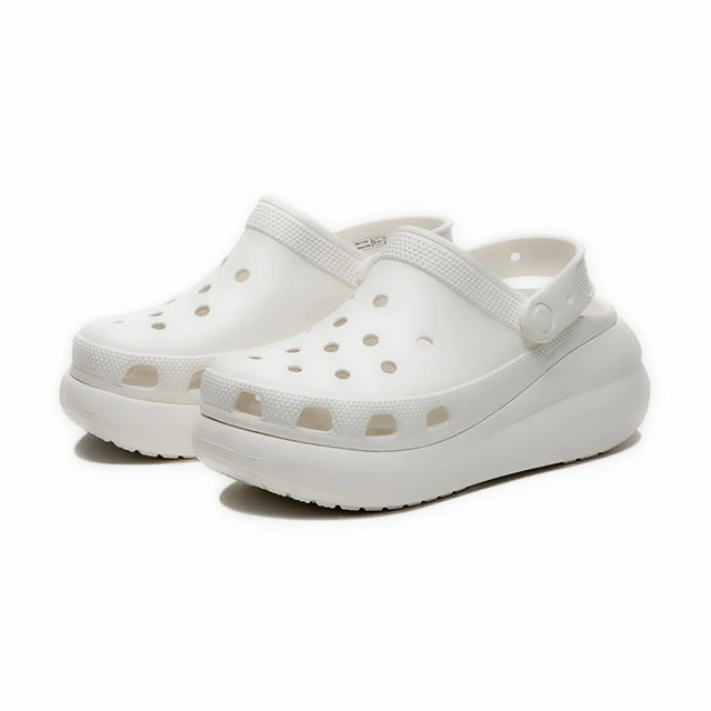 Crocs CLASSIC CRUSH CLOG 泡芙 白色(207521-100)