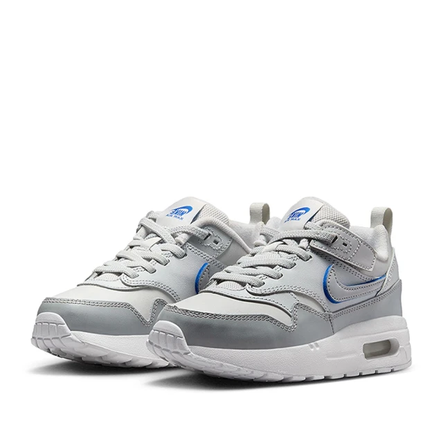 NIKE 耐吉 運動鞋 童鞋 中童 兒童 魔鬼氈 AIR MAX 1 EASYON SE PS 灰 HF0964-001