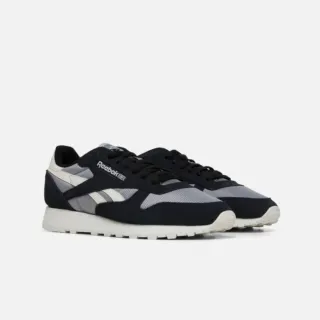 【REEBOK】慢跑鞋 男鞋 運動鞋 緩震 CLASSIC LEATHER 黑灰 100075001