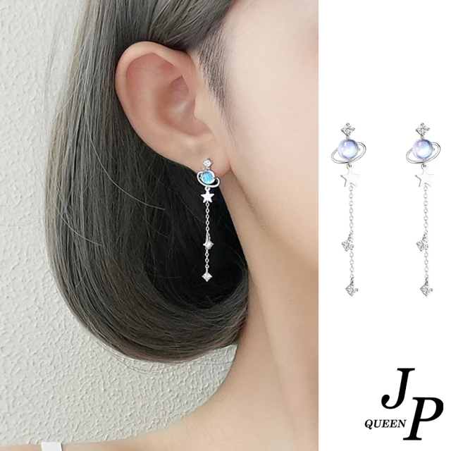 Jpqueen 睡夢天使花漾文藝中古宮廷耳環項鍊(耳環項鍊可