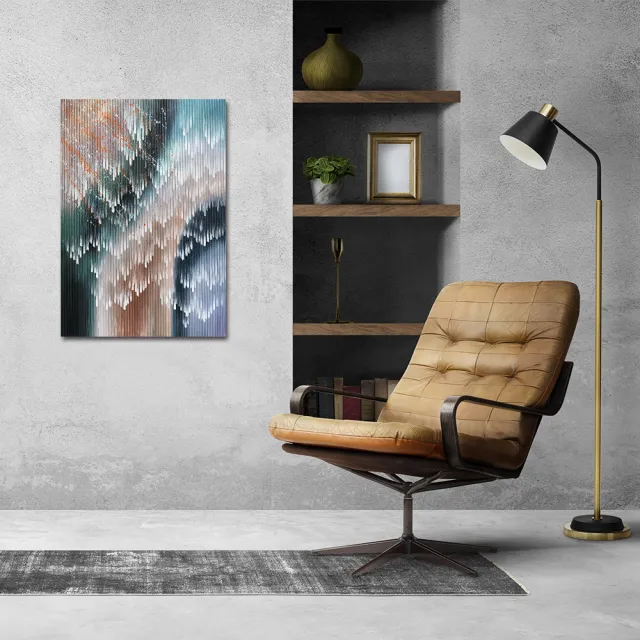 【御畫房】當代國家級展覽畫家 抽象系列手繪油畫70×100cm(DB-007)